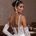 A-Line Wedding Dress with a Halter Neck for a Sophisticated Bridal Look