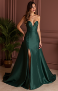 Glamorous Evening Dress and Prom Gown with Lace Appliqué for a Romantic Feel