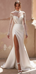 A-Line Wedding Dress with Spaghetti Straps for a Light and Airy Feel